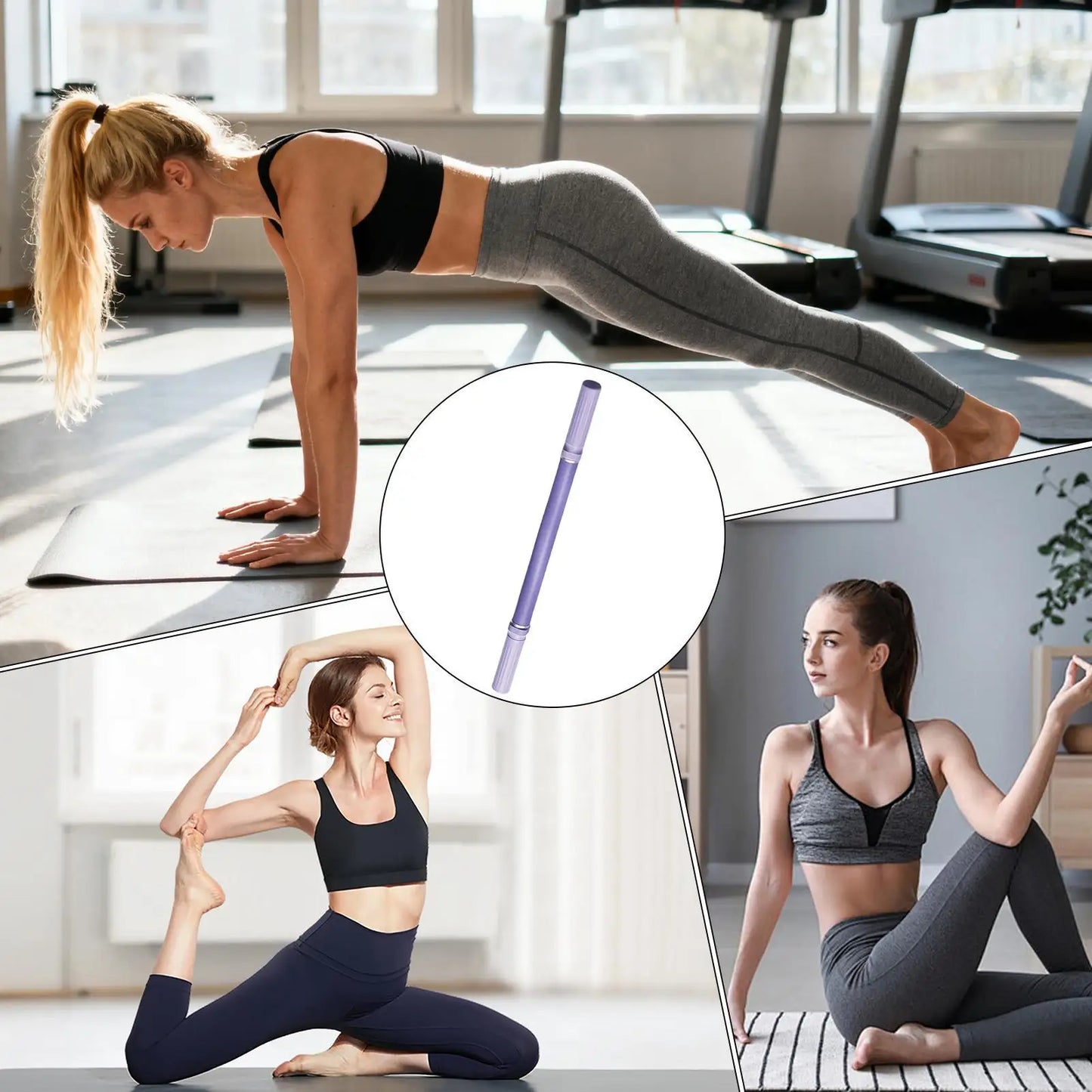 Yoga Stick for Stretching Relaxation Tool Roller Ergonomic Training Device for Body Stretching for Sports Outdoors Home Workout