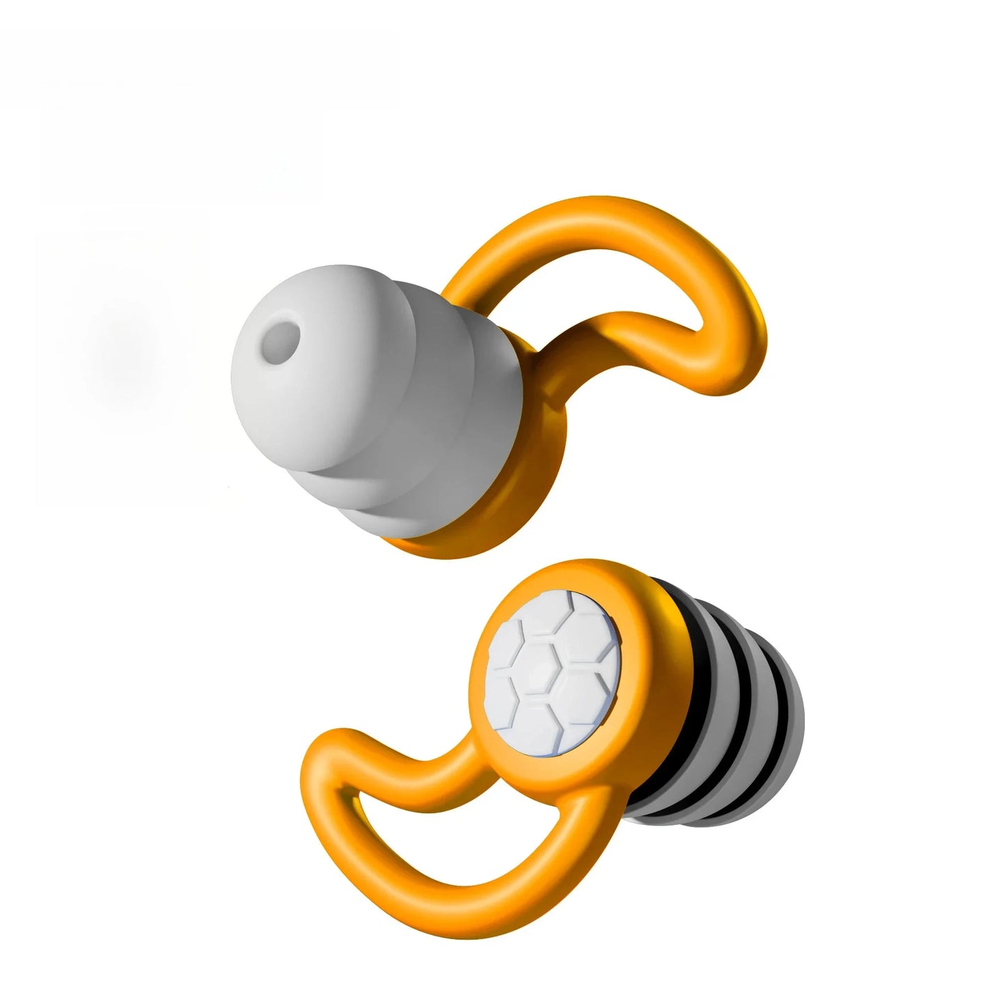 Silicone Noise Cancelling Earplugs Noise Filter Sleep Swimming Waterproof Three Layer Mute Earplugs