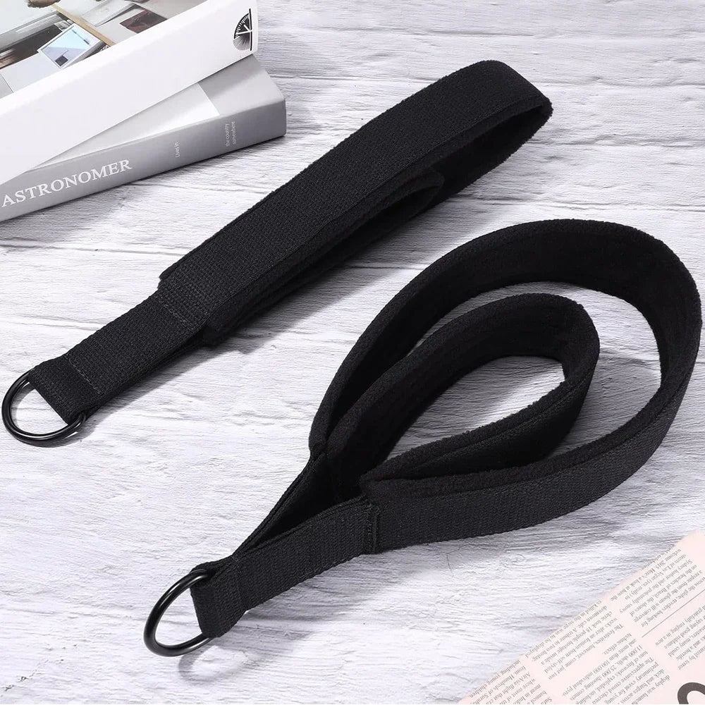 1pcs  Double Loop Pilates Straps with D-Ring Loops Yoga Fitness Equipment Double Padded Hand And Feet Equipment