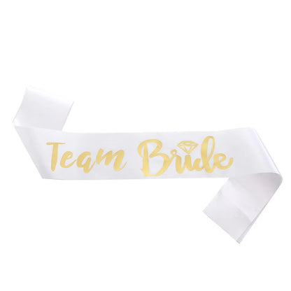 Bachelor Party Bride Bridesmaid Shoulder Strap Letter Bronzing BRIDE TO BE Ceremonial Strap TEAM BRIDE Wedding Supplies