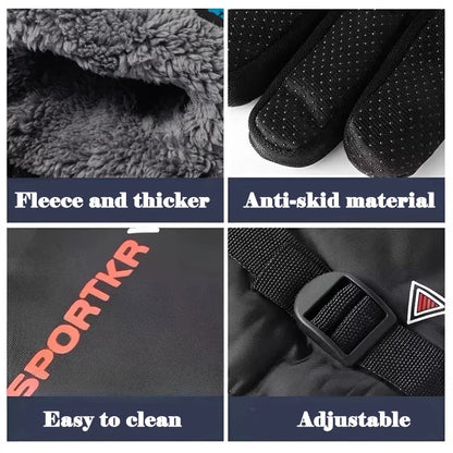 Winter Thermal Waterproof Cycling Gloves Men Women Warm Unisex Skiing Riding Motorcycle Hiking Sport Mittens