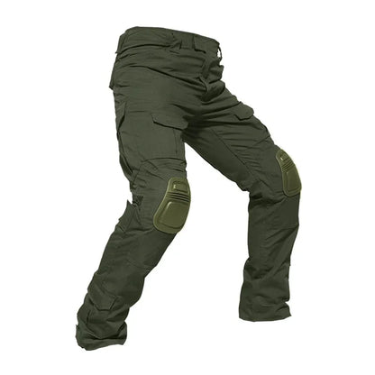 Men Combat Pants With Knee Pads Tactical Cargo Sport Long Trousers Camouflage Multicam Trekking Hunting Clothes