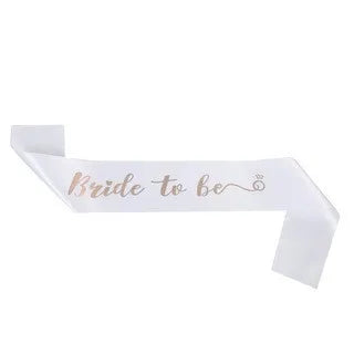 Bachelor Party Bride Bridesmaid Shoulder Strap Letter Bronzing BRIDE TO BE Ceremonial Strap TEAM BRIDE Wedding Supplies