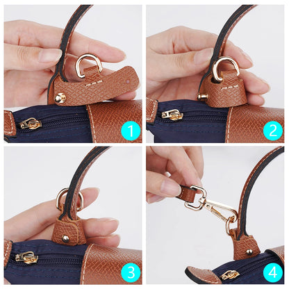 New Adjustable Purse Straps For Longchamp Replacement Crossbody Bags Handbag Wide Shoulder Strap Real Leather Adjustable