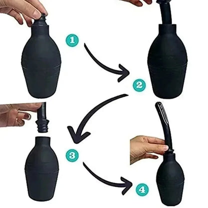 Small Capacity Douche Enema Colon Cleaning Bidet Portable Bidet Cleaner Enema Syringe Rectal Enemator  Stream Accessories