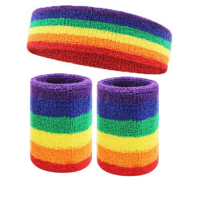 Tennis Wristbands Sport Headband For Men Women Towel Sweat Bands Basketball Yoga Gym Running Volleyball Wrist Wrap Sweatband