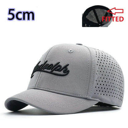Big Size Closed Back Baseball Caps Mesh Breathable Trucker Caps for Big Heads Men Extra Large Head High Top Sports Cap 60cm 65cm