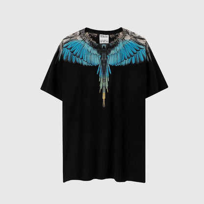 Men Women MB Brand Wings Print Marcelo Burlon Top Quality Short Sleeve T-Shirts Quick-Drying T-Shirt Sports Casual Y2K Street