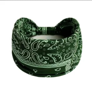 Boho Headbands for Women Knotted Wide Headwrap Turban Yoga Workout Head Bands Stretch Hiarbands Cotton Bandana Hair Accessories