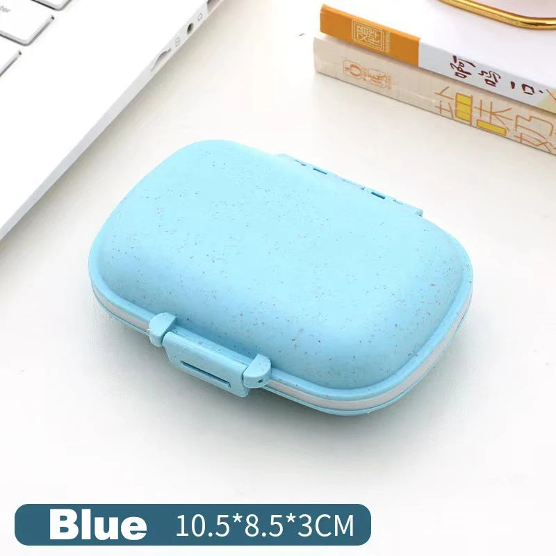 Portable Pill Case 8 Compartments Leak-Proof Travel Medicine Organizer  Container For Tablets Travel Pill Box for Pocket Purse