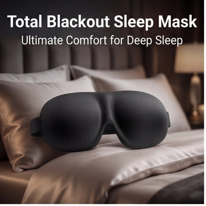 Breathable 3D Adjustable Sleep Mask – Blocks Light, Allows Air Circulation for Eyes, Unisex Comfort Fit