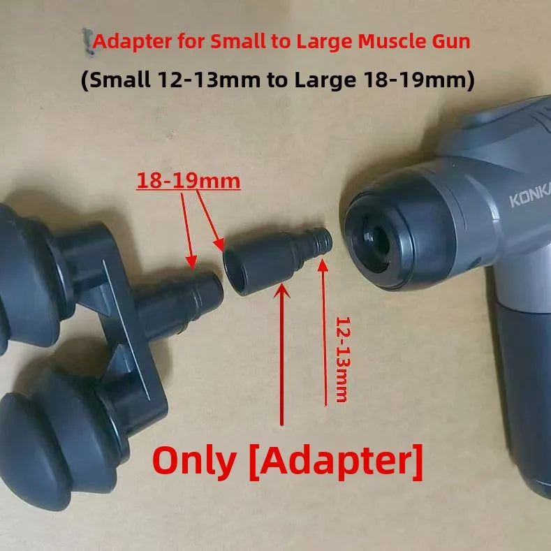 Universal 89mm Caliber Massage Head Accory for Fascia Gun Connect Rod Adapter Replacement Head Fitn Equipment Accory