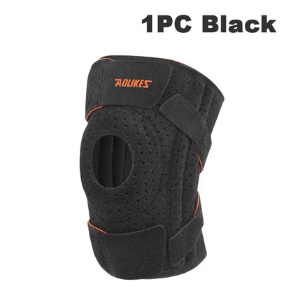 1PC Knee Pads Spring Support Thickened EVA Gasket Silicone Anti-slip Stabilize The Patella Breathable Knee Support for Running