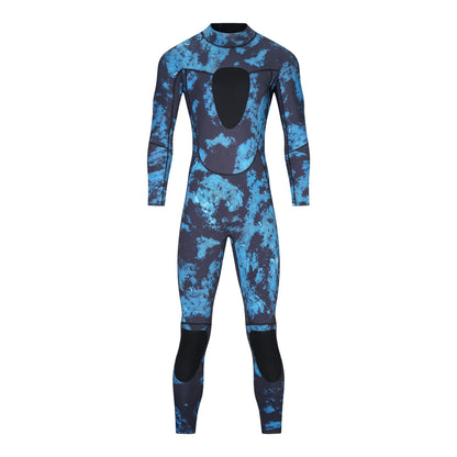 3MM Neoprene Camouflage One-piece Wetsuit Back Zipper Chest Knee Pads For Warmth Under Water Hunting Snorkeling Surfing