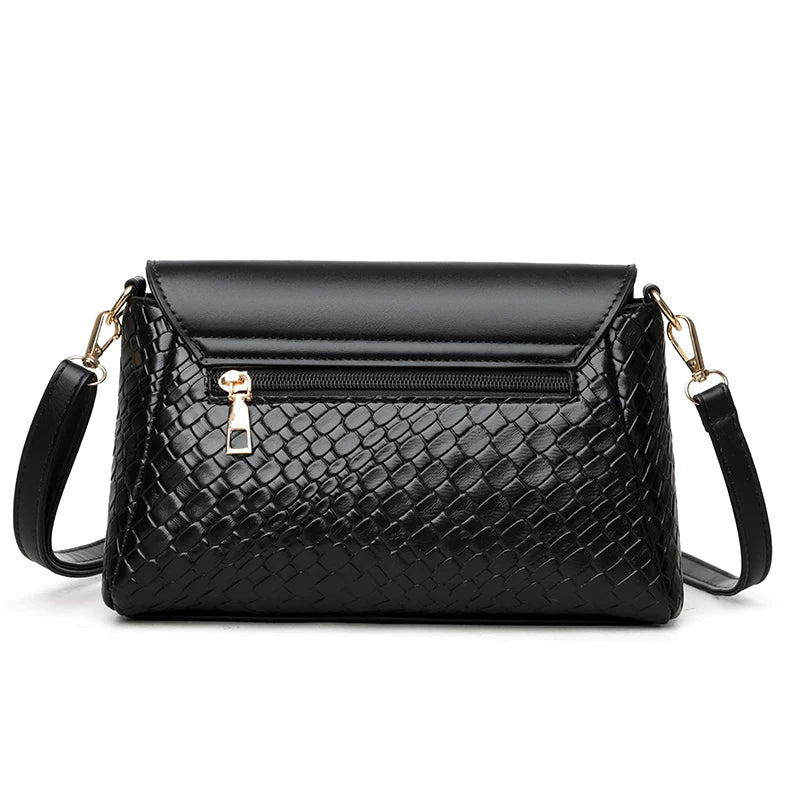 Women Small Square Flip cover Bags Retro Versatile Shoulder Strap Large Capacity Casual Portable Female Shoulder Crossbody Bags