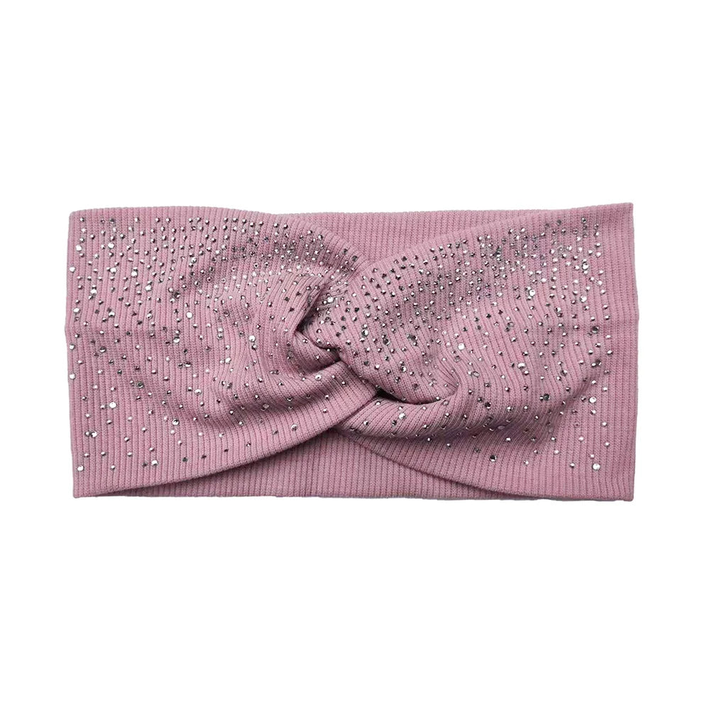 Hot Fix Rhinestone Hair Bands Cotton Yoga Headbands Front Cross Headwrap Women Headbands Headpiece Headwrap Turban Headwear