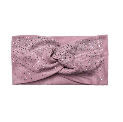 Hot Fix Rhinestone Hair Bands Cotton Yoga Headbands Front Cross Headwrap Women Headbands Headpiece Headwrap Turban Headwear
