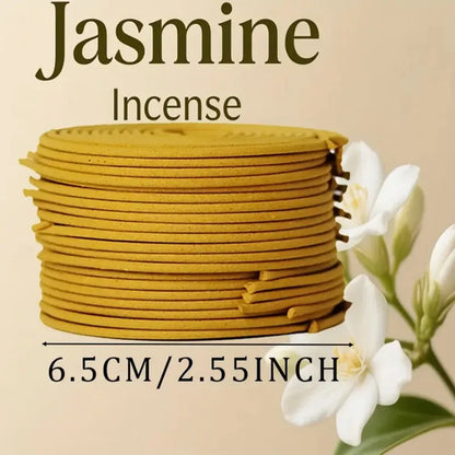 20/48/80pcs Jasmine spiral coil fragrance, suitable for home decoration, yoga, meditation, holiday gifts