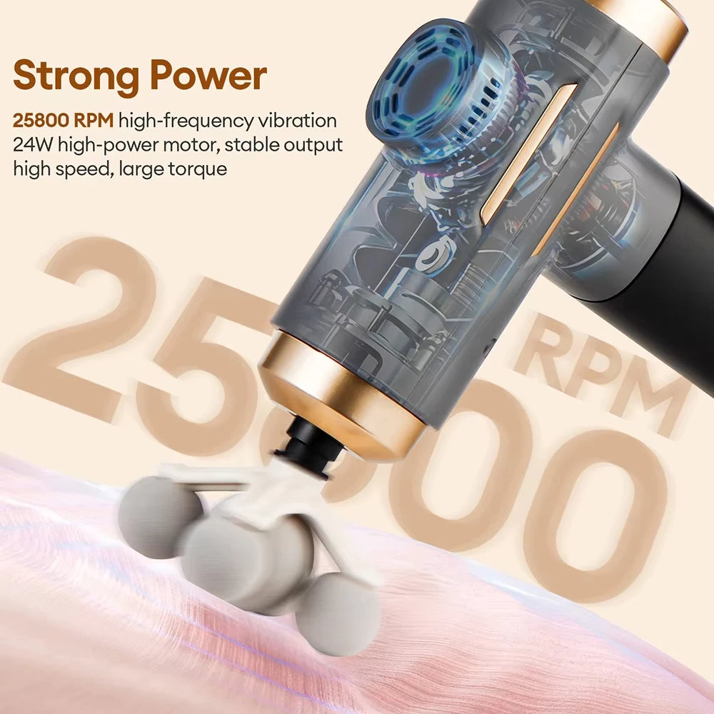 99 Level Electric Massage Gun Powerful Fascia Gun High-Frequency Vibration Body Massage Gun Arms Leg Muscle masajeador