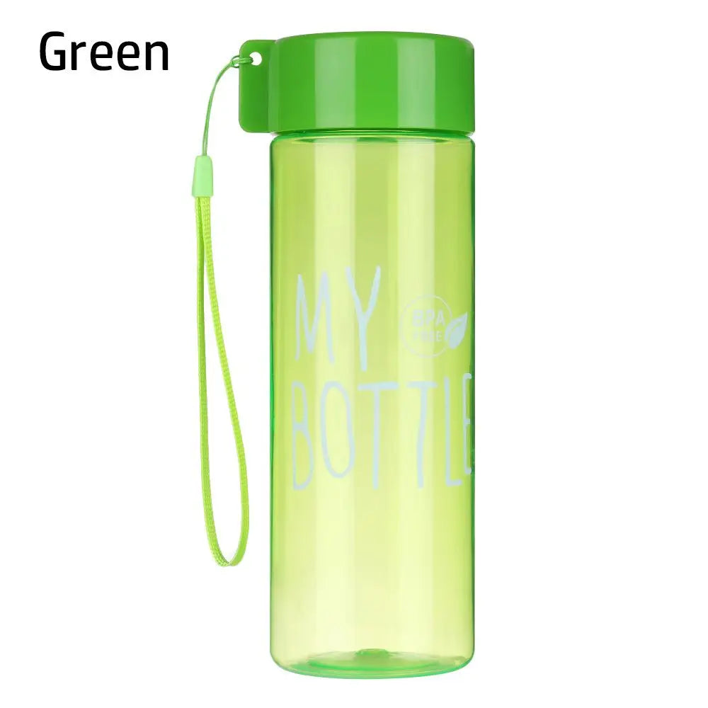 500ML Large Capacity Sports Water Bottle Transparent Drinking Cup Men Women Summer Outdoor Portable Plastic Coffee Juice Cup