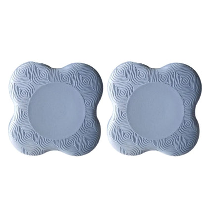 2pcs Waterproof Thickened Yoga Knee Mat Soft TPE Shock Absorption Support Mat Durable Portable Elbow Cushion Yoga Accessories