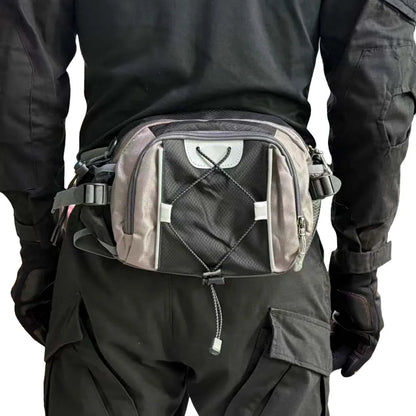 Multi-functional sports water bottle waist bag, men's and women's universal running backpack, outdoor hiking waist bag