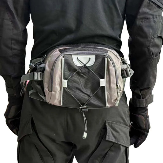 Multi-functional sports water bottle waist bag, men's and women's universal running backpack, outdoor hiking waist bag