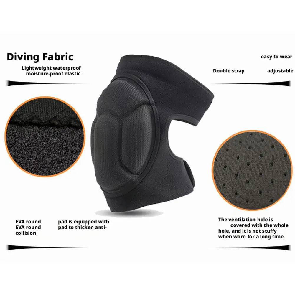 1 Pair EVA Foam Knee Pads Anti-Slip Collision Avoidance Kneepads Sports Dance Gym Yoga Workout Training Knee Protector