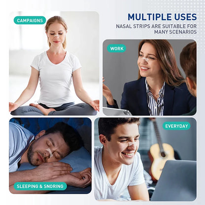 Anti Snoring Nose Strips for Breathing,Nose Breathe Strips,Sleep Nasal Strips,Exercise Air Inhalation and Improve Sleep