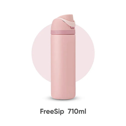 FreeSip 24oz Insulated Stainless Steel Water Bottle with Straw , BPA-Free Sports Water Bottle, Great for Travel, 710ml
