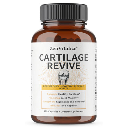 Cartilage Regeneration Supplement - Contains Type II Collagen, Glucosamine, MSM, Vitamin D3, Vitamin C - Promotes Joint Mobility