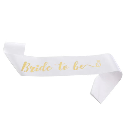 Bachelor Party Bride Bridesmaid Shoulder Strap Letter Bronzing BRIDE TO BE Ceremonial Strap TEAM BRIDE Wedding Supplies