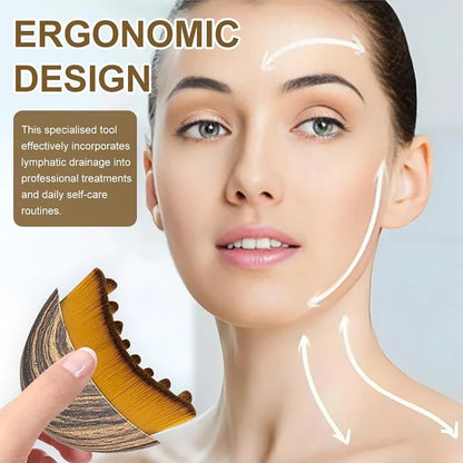 Lymphatic Contour Face Brush Ergonomically Designed To Fit Sculpting Drainage Massager for Face The Skin Precisely