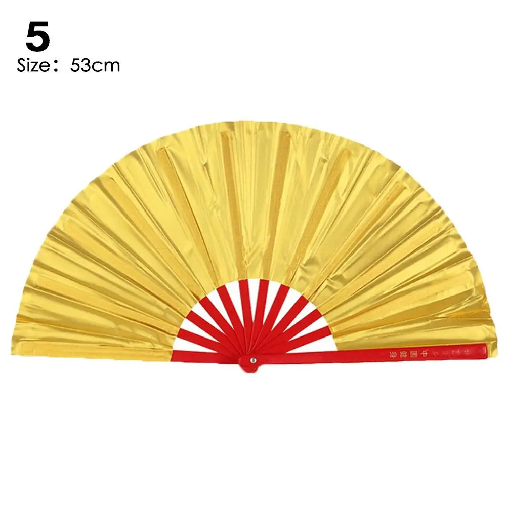 28/34cm Chinese Tai Chi Chinoiserie Gift Kung Fu Fan Folding Stage Fan Plastic Bone Fan Yoga Fan