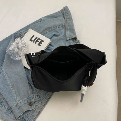 New Fashion Crossbody Bag Simple Wide Shoulder Strap Design Single Shoulder Bag Original Style Commuting Dumpling Women Bag