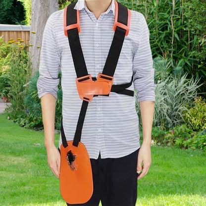 Mower Shoulder Strap Comfortable Padded Belt Double Shoulder Strap Labor Saving Increase Safety for Brush Cutter Trimmer