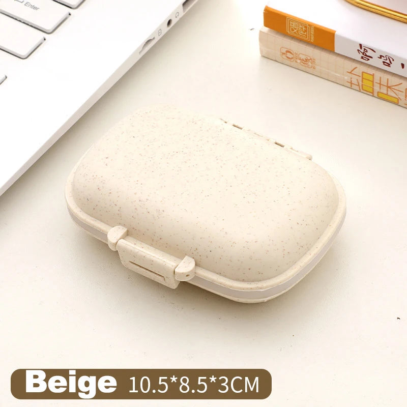 Portable Pill Case 8 Compartments Leak-Proof Travel Medicine Organizer  Container For Tablets Travel Pill Box for Pocket Purse