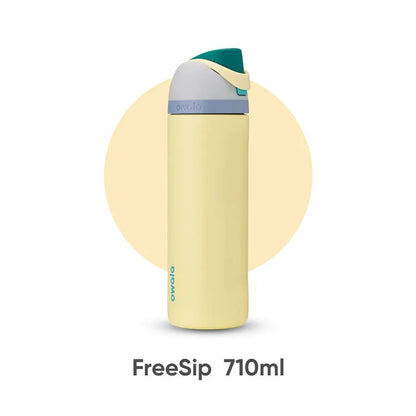 FreeSip 24oz Insulated Stainless Steel Water Bottle with Straw , BPA-Free Sports Water Bottle, Great for Travel, 710ml