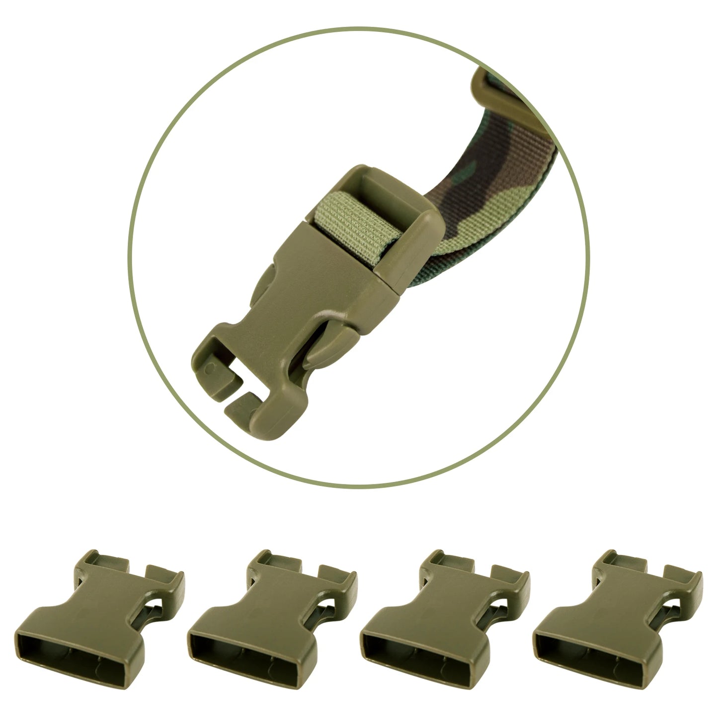 KRYDEX Tactical Shoulder Strap Fat H Harness and Back Strap For MK3 MK4 Chest Rig Vest