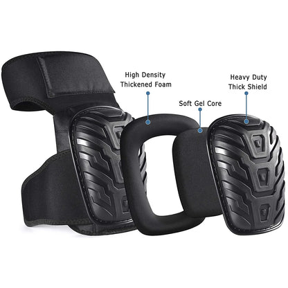 Work Knee Pads with Gel Padding Adjustable Straps Protect Good Shock And Cushioning Knee Pads for Gardening Construction Worker