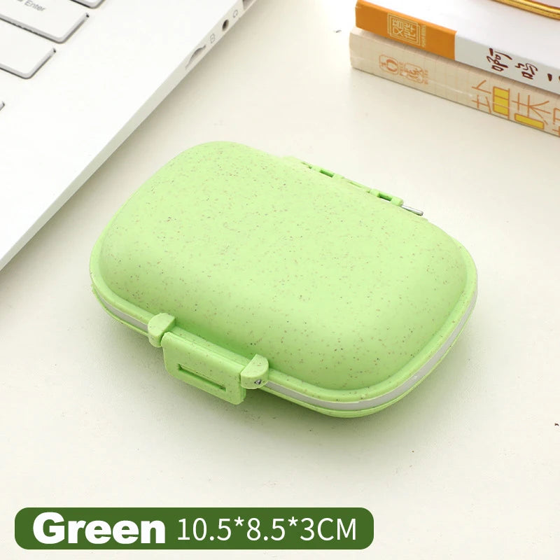 Portable Pill Case 8 Compartments Leak-Proof Travel Medicine Organizer  Container For Tablets Travel Pill Box for Pocket Purse