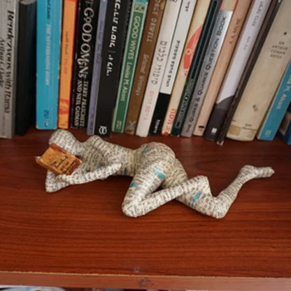 The Reading woman Abstract Statues Sculptures Yoga Figurine Nordic Living Room Home Decor Decoration Maison Desk Ornaments