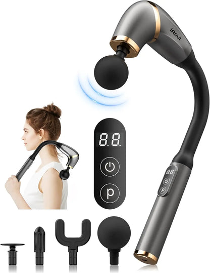 Fascia gun Handle Elbow 3 Modes  6 Gears Adjust Muscle Relaxation  Massage Percussion Hammer for Athletes
