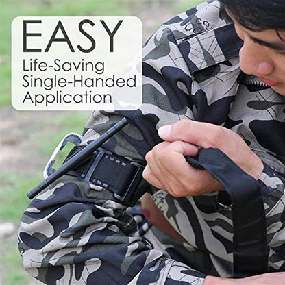 Tactical Tourniquet Emergency Emergency Strap Single Handed Medical First Aid Equipment for Hiking Camping Travel Outdoor Sports